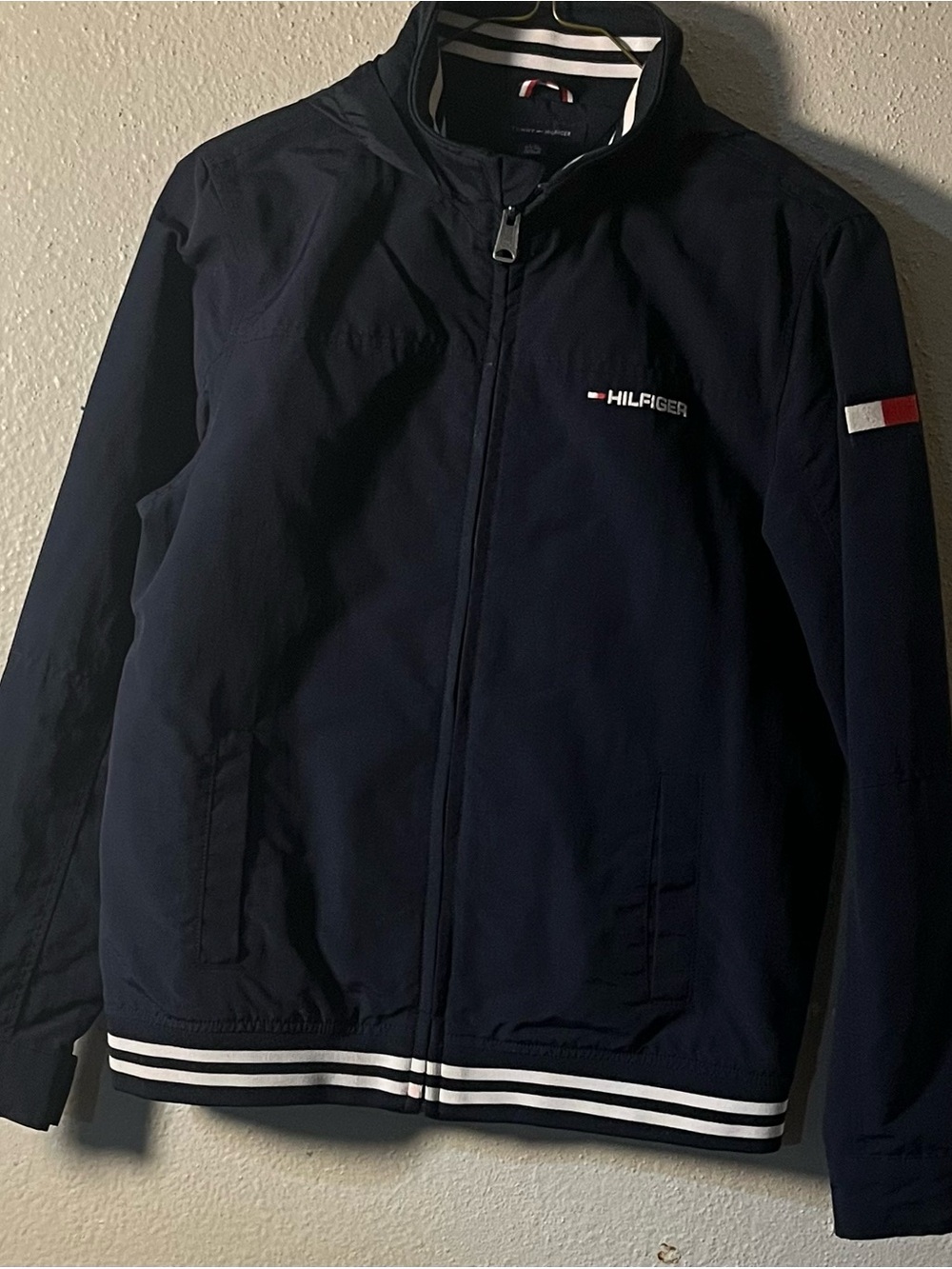 Jacket Tommy hilfilger kids blue size LG 12/14